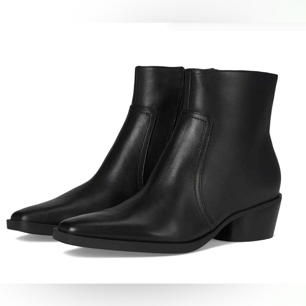 Dolce Vita Women’s Fahari H2O Waterproof Black Leather Ankle Boots, size 6.5